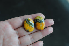 Bumblebee jasper cabochons