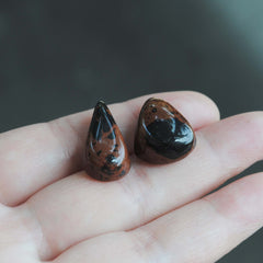 Mahogany Obsidian cabochons