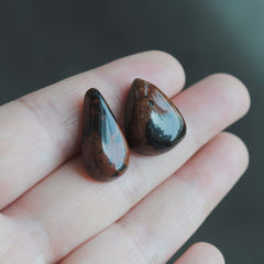 Mahogany Obsidian cabochons