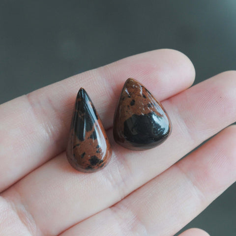 Mahogany Obsidian cabochons