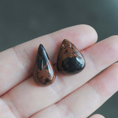 Mahogany Obsidian cabochons