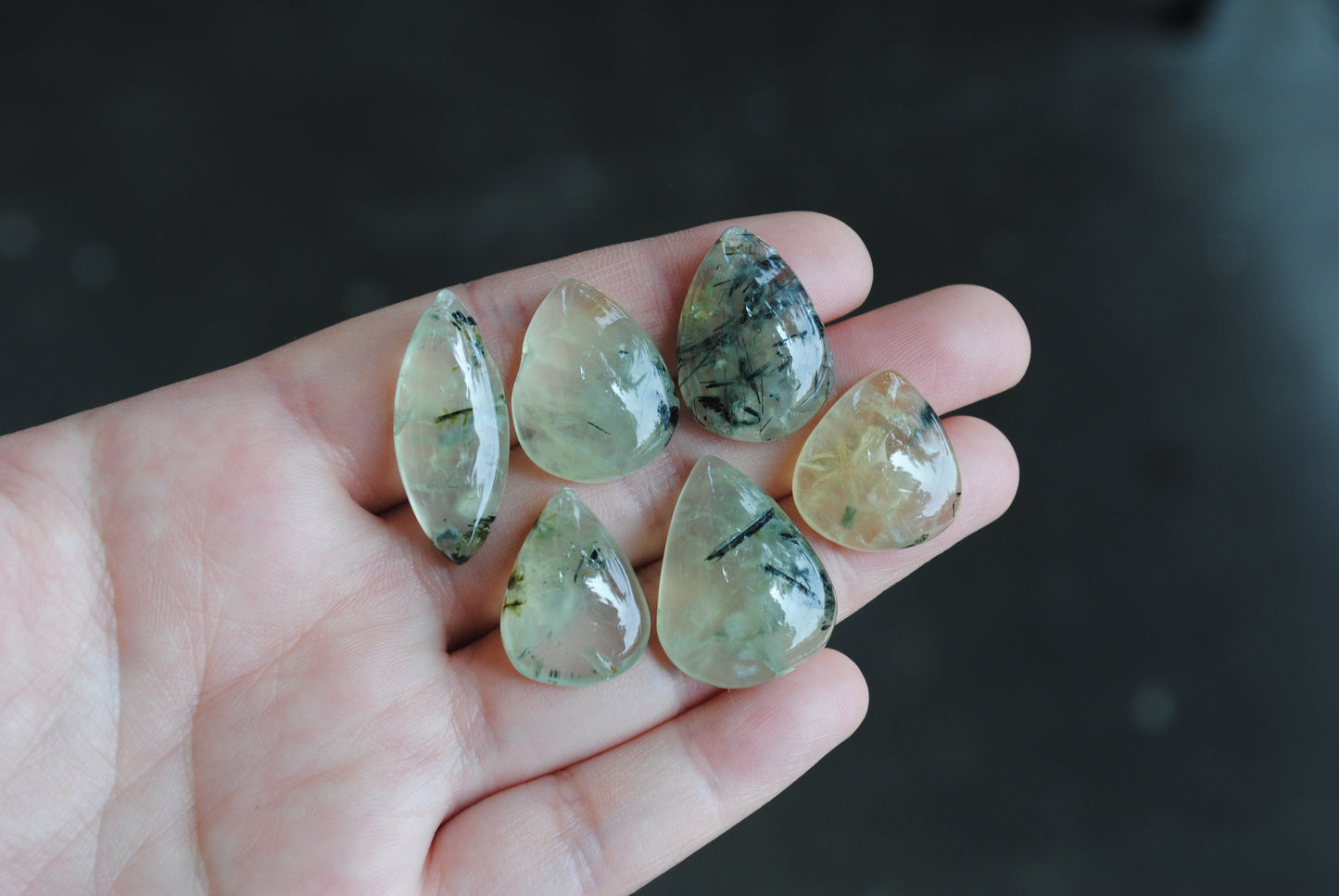 Prehnite cabochons