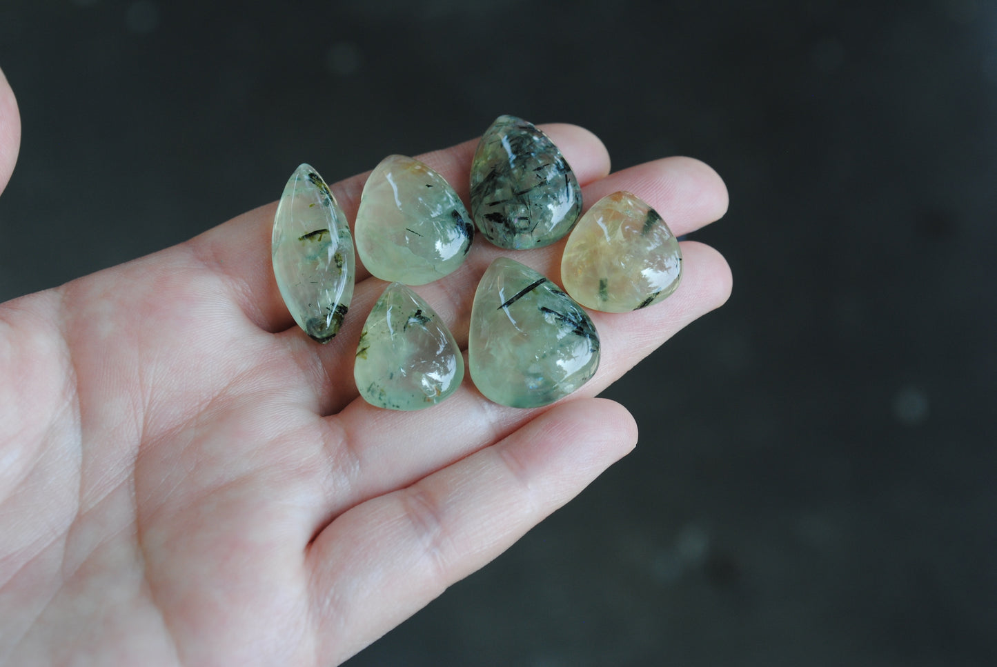 Prehnite cabochons
