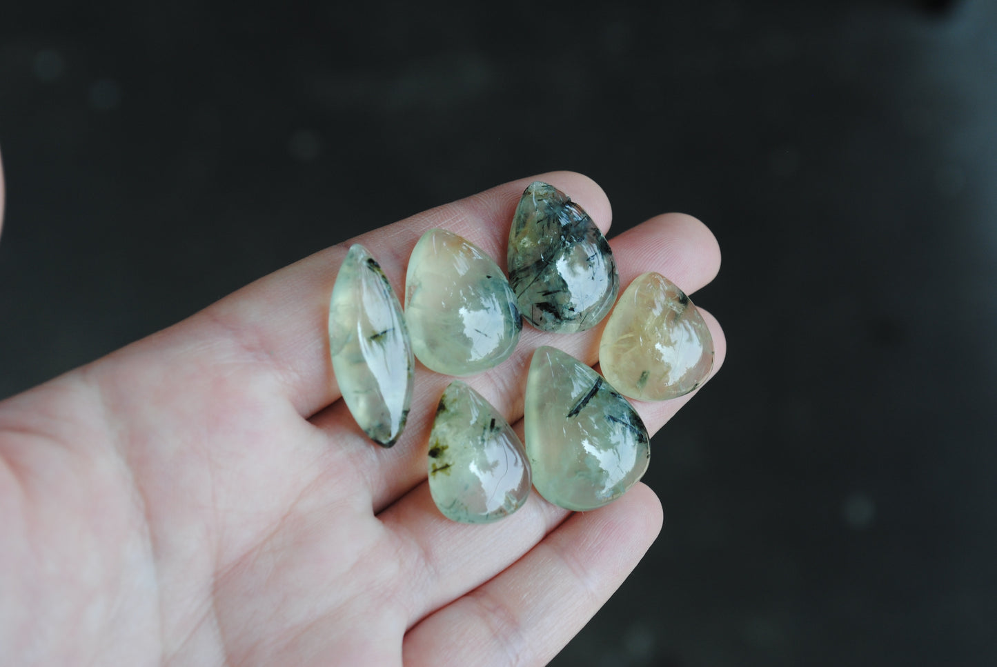 Prehnite cabochons
