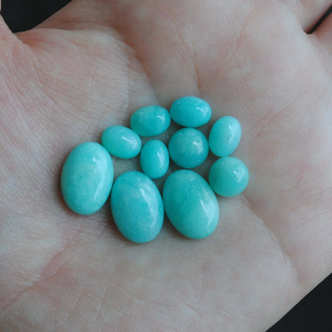 Amazonite cabochons