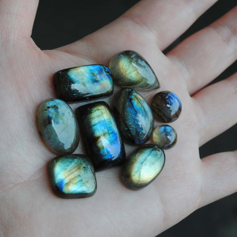 Labradorite cabochons