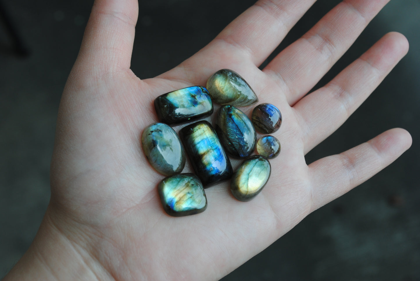 Labradorite cabochons