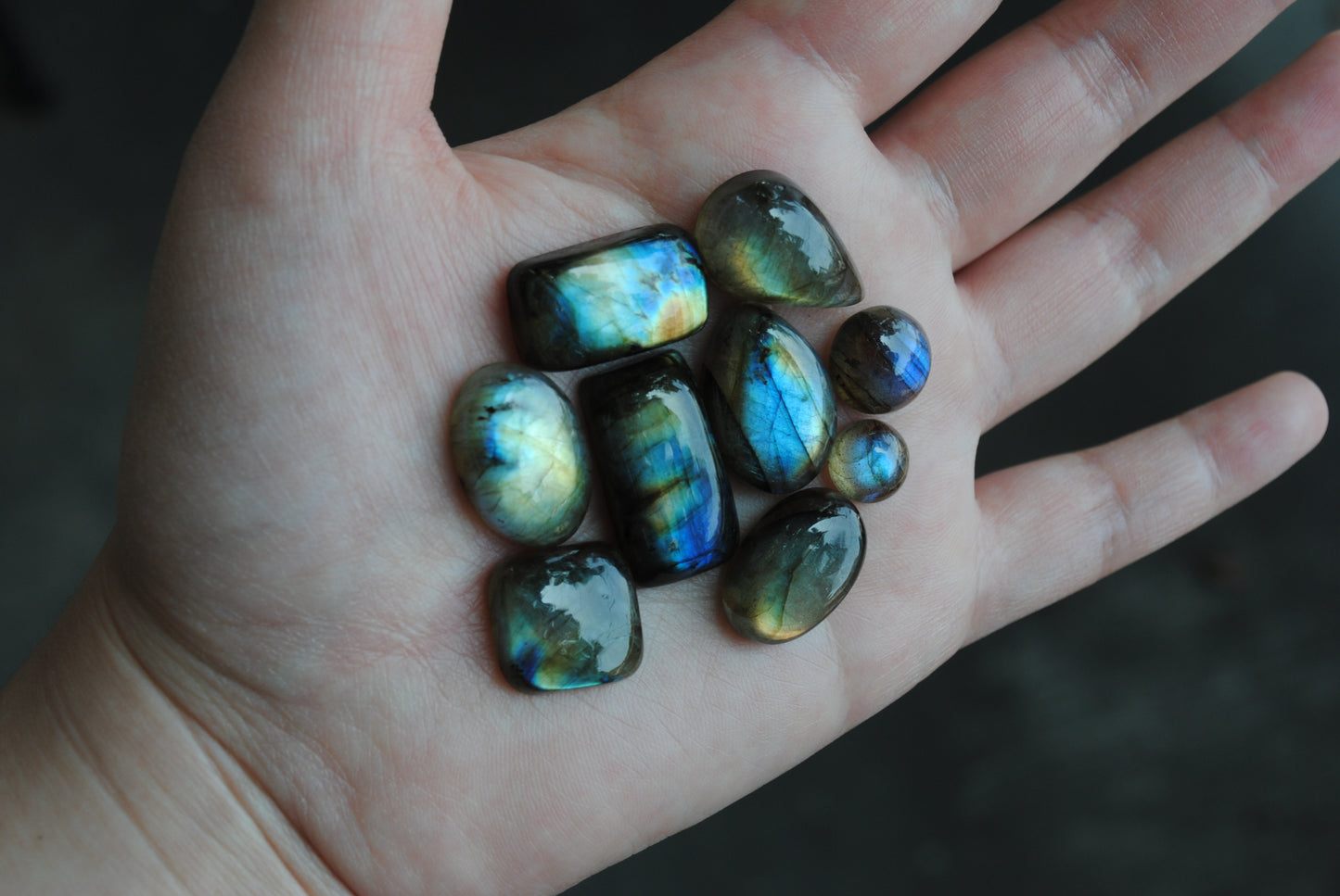 Labradorite cabochons
