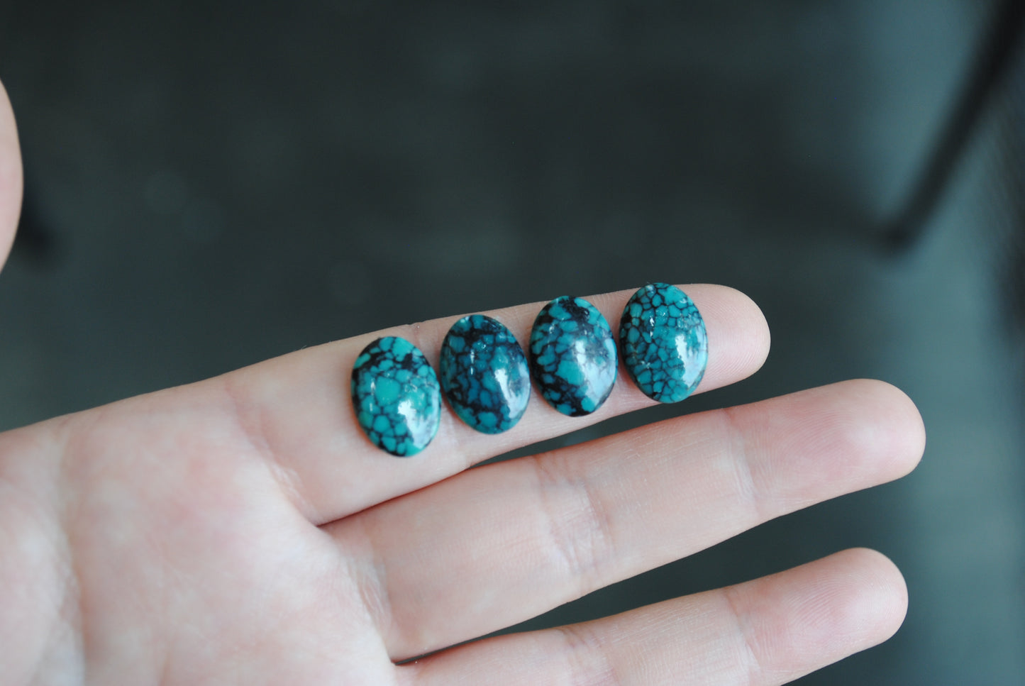 Hubei turquoise cabochons