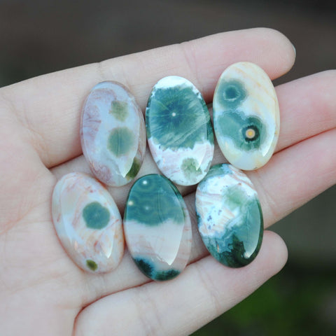 Ocean Jasper oval 23x14mm cabochons