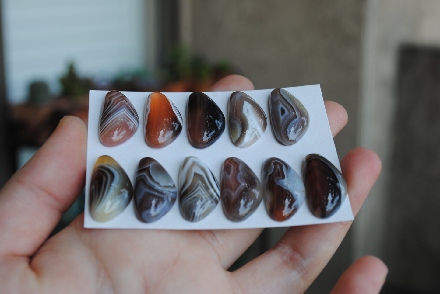 Botswana Agate cabochons