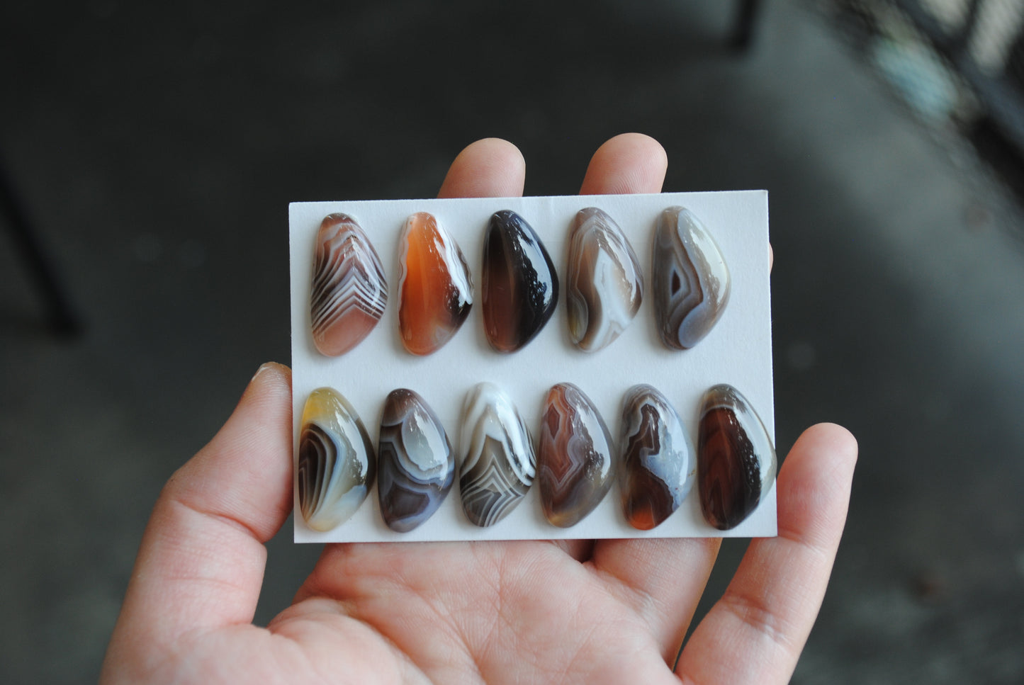 Botswana Agate cabochons