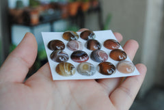Botswana Agate 15mm round cabochons