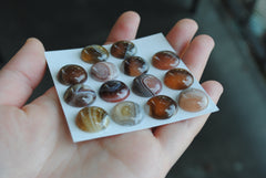 Botswana Agate 15mm round cabochons