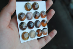 Botswana Agate 15mm round cabochons