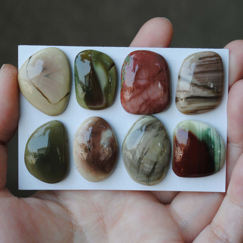 Imperial Jasper cabochons