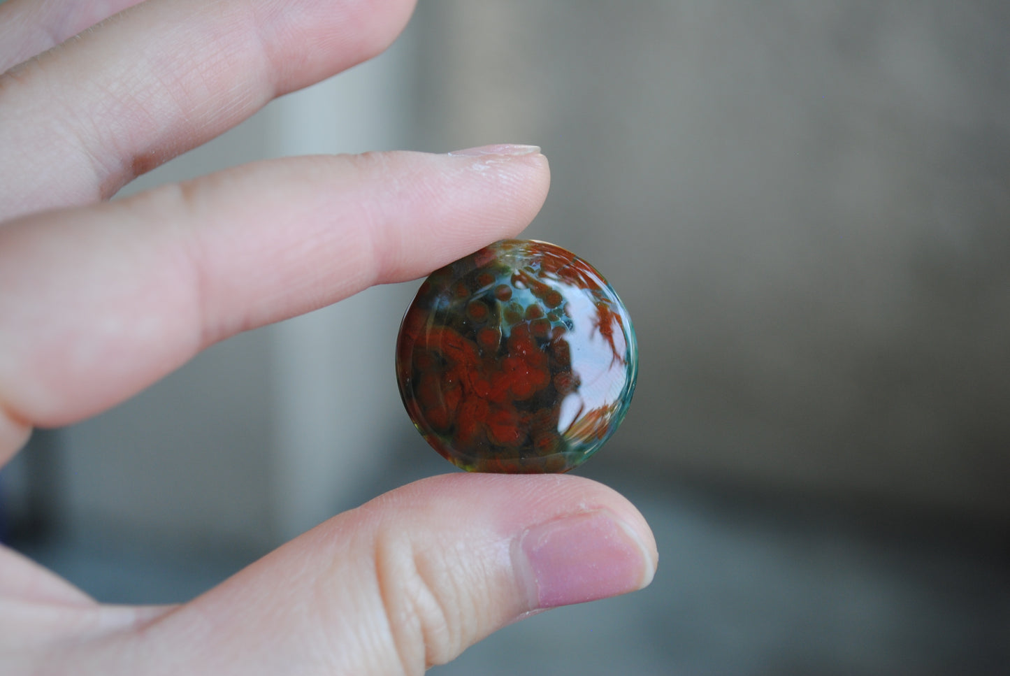 25mm round Ocean Jasper cabs