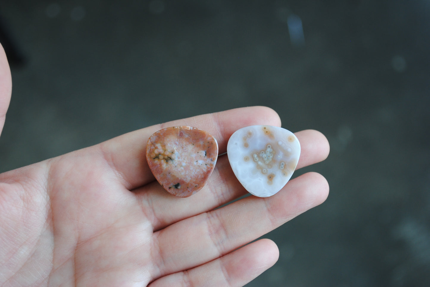 Trillion Ocean Jasper cabochons