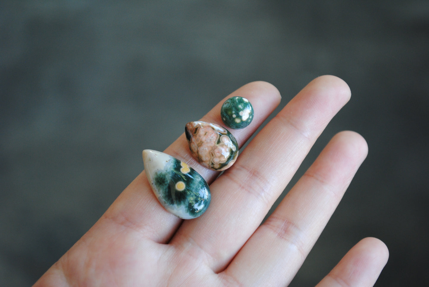 Ocean Jasper cabochons
