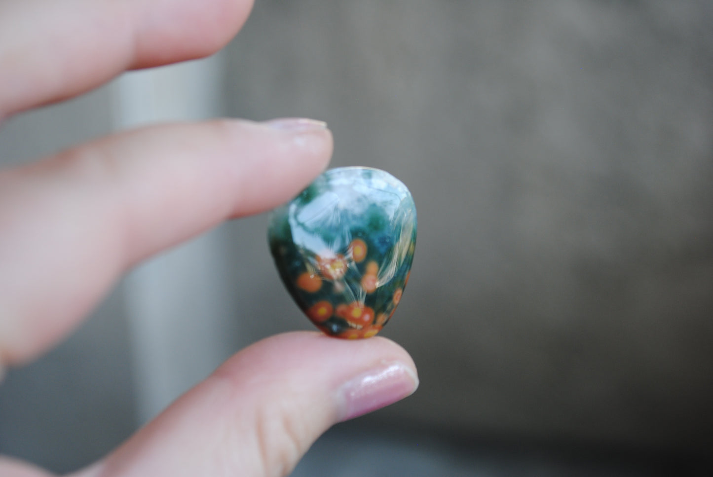 Trillion Ocean Jasper cabochon