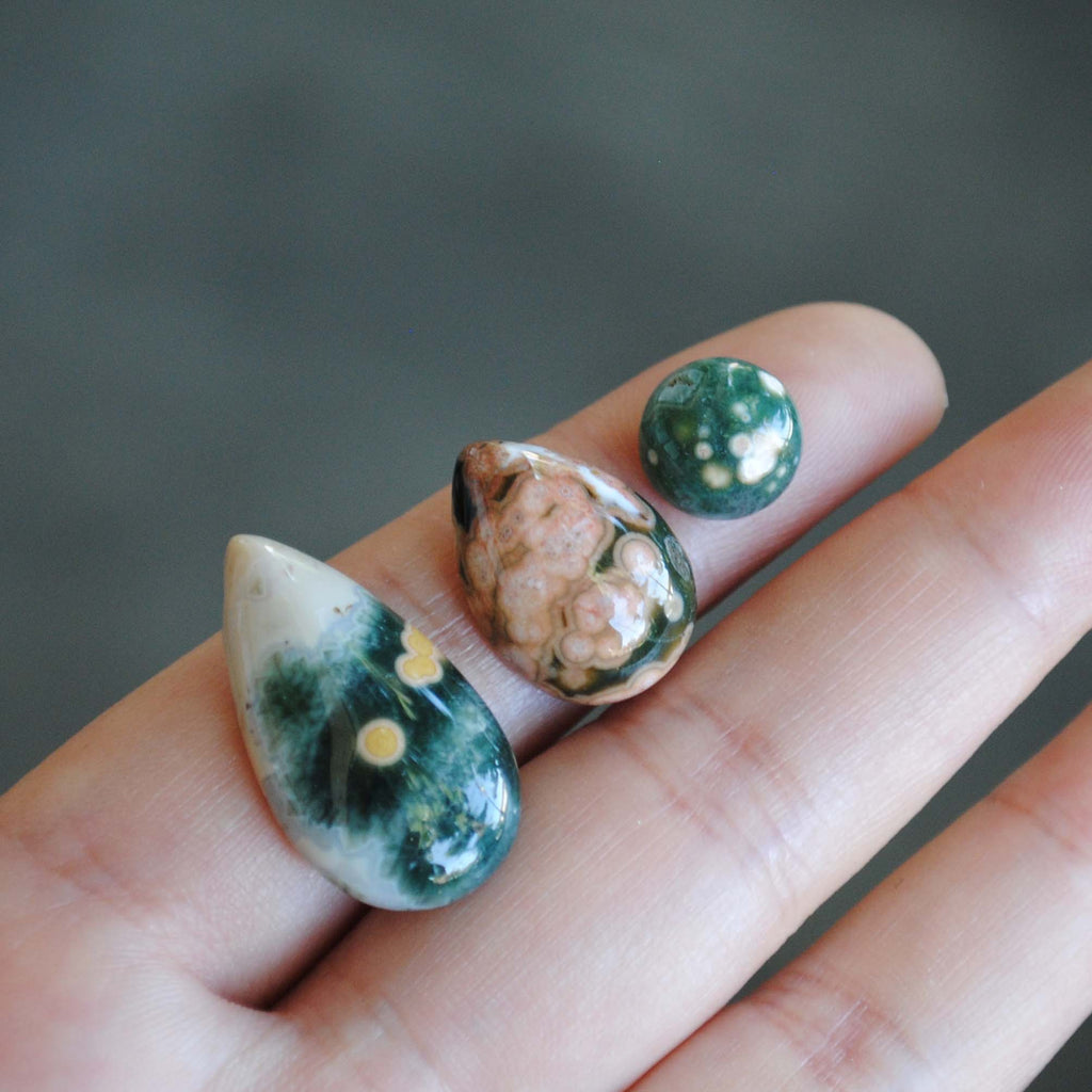 Ocean Jasper cabochons
