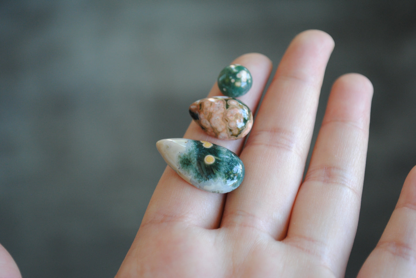 Ocean Jasper cabochons