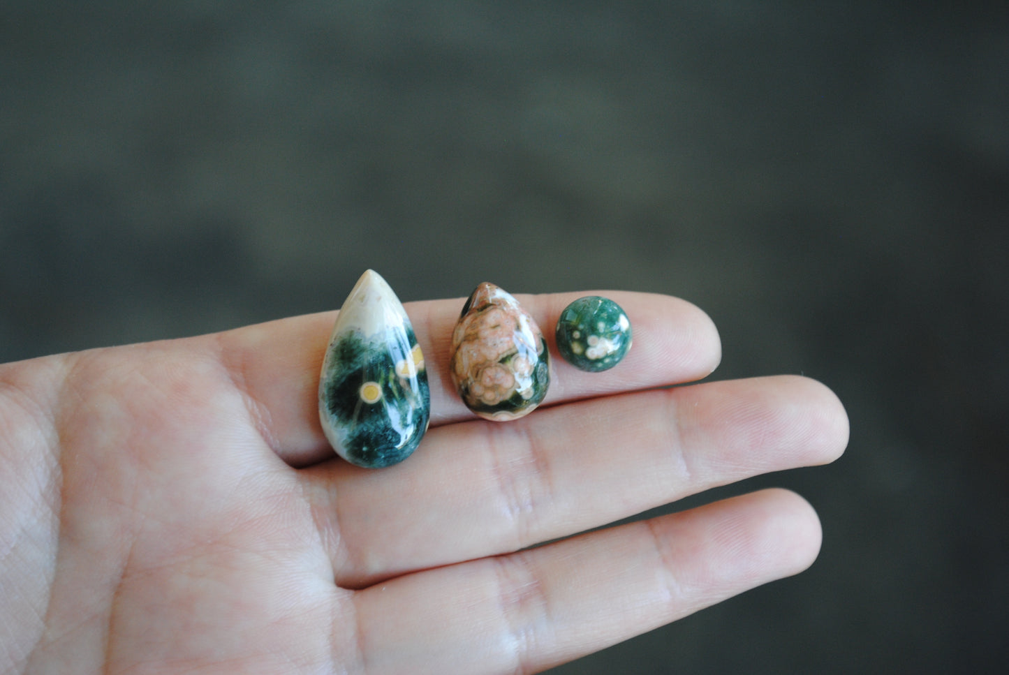 Ocean Jasper cabochons