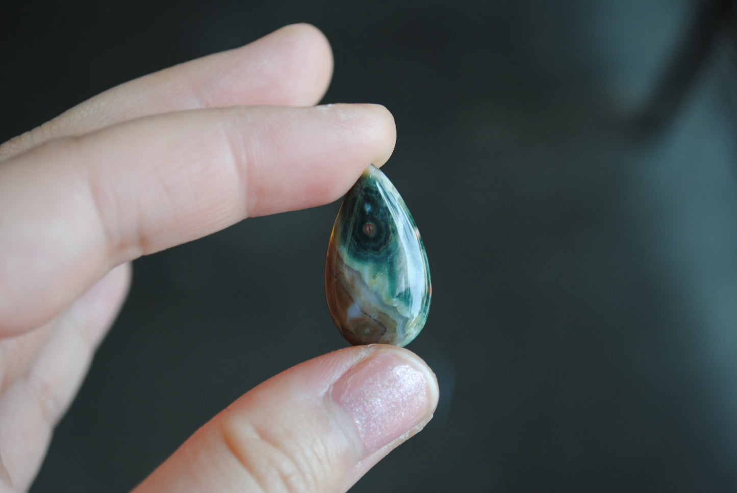 Drop Ocean Jasper cabochon