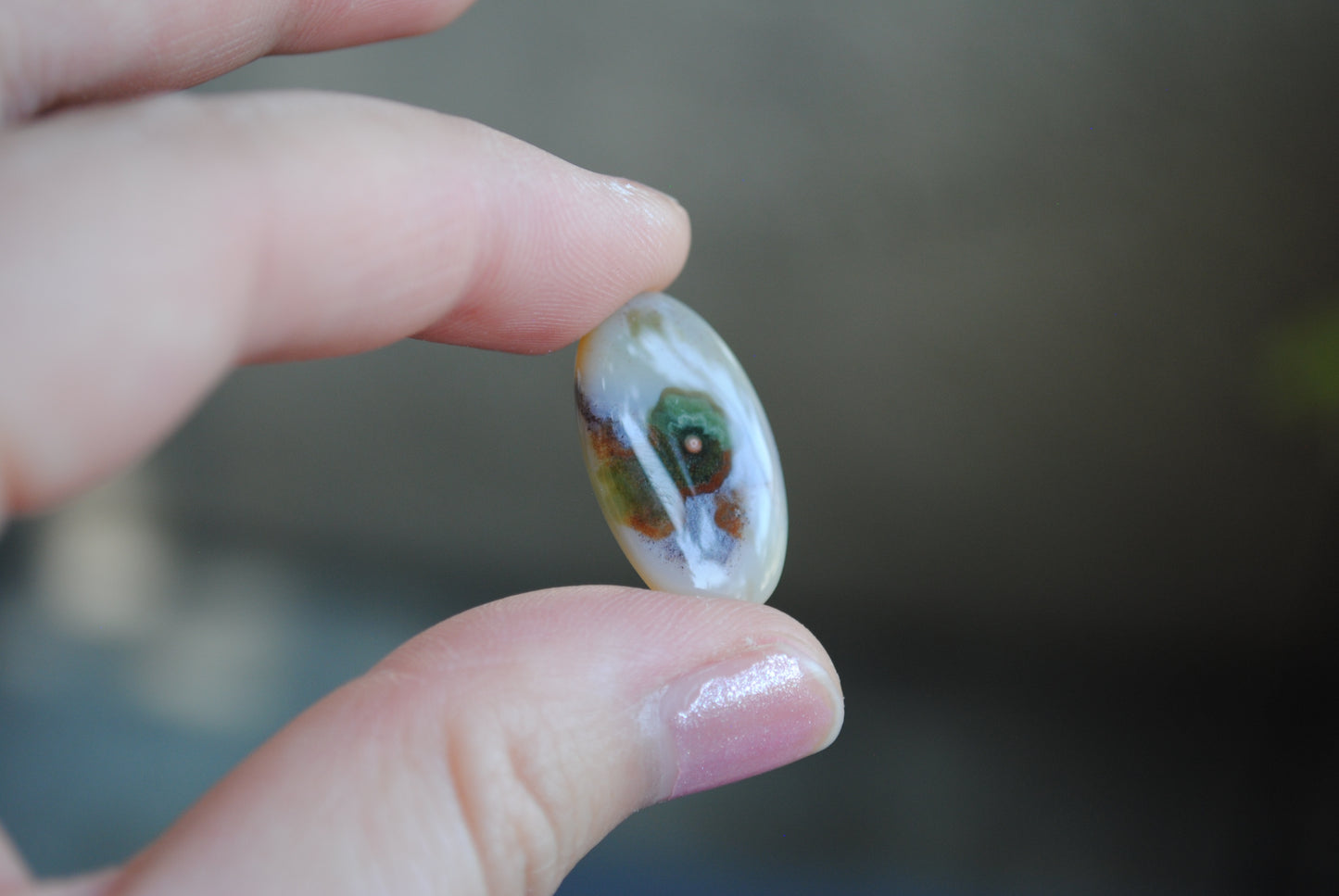 Oval Ocean Jasper cabochon