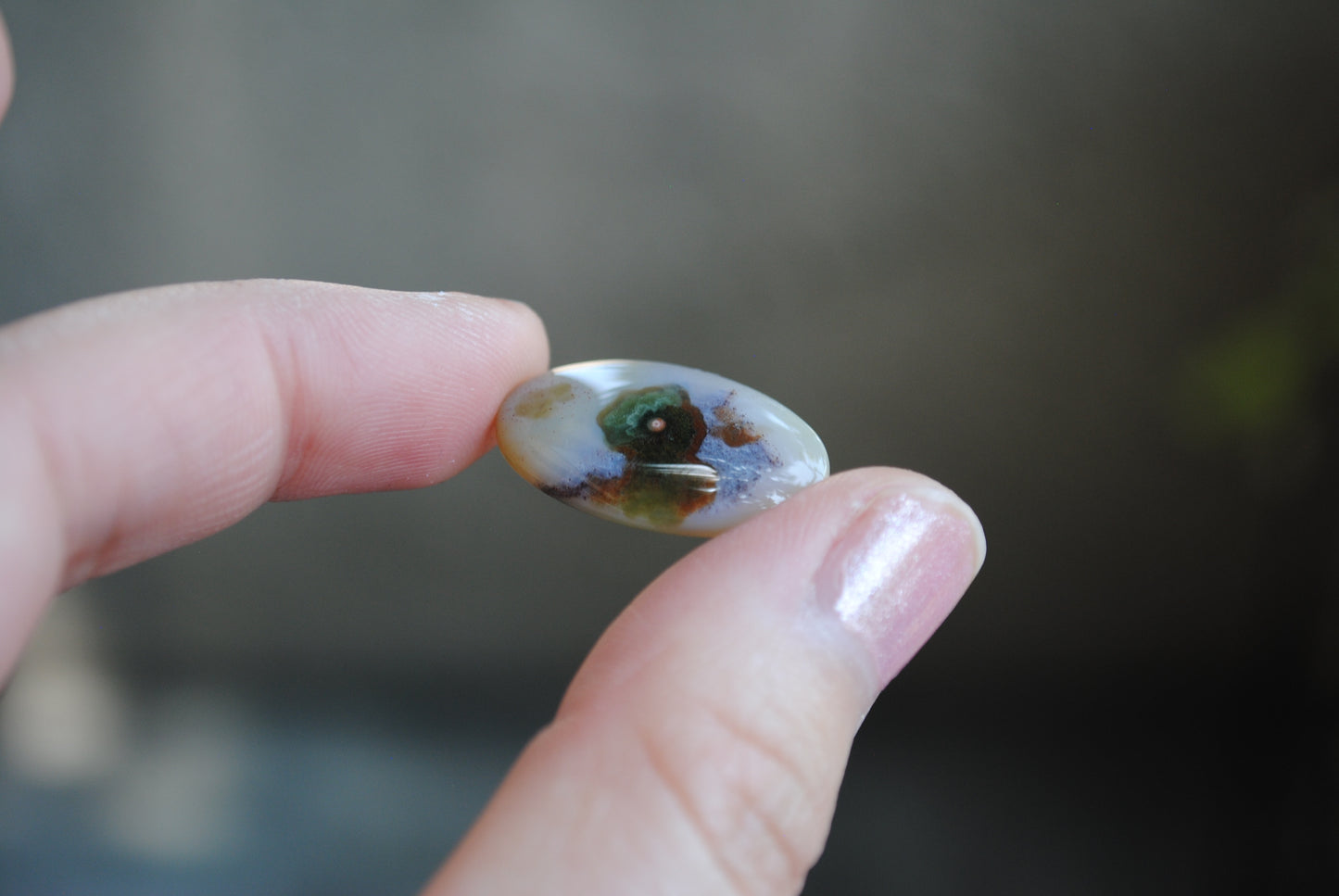 Oval Ocean Jasper cabochon