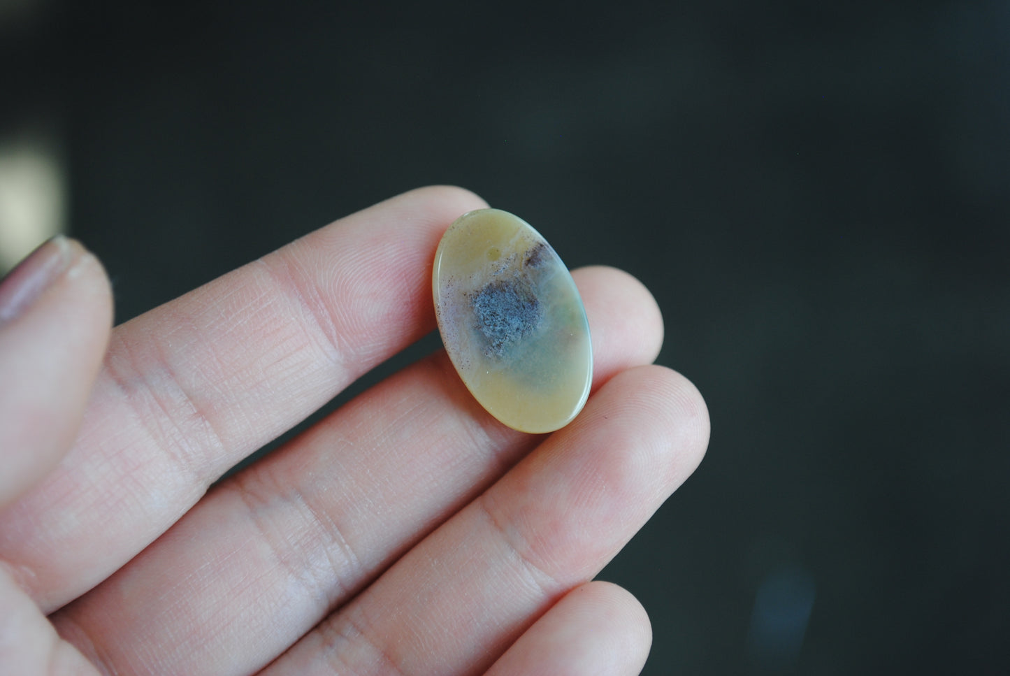 Oval Ocean Jasper cabochon