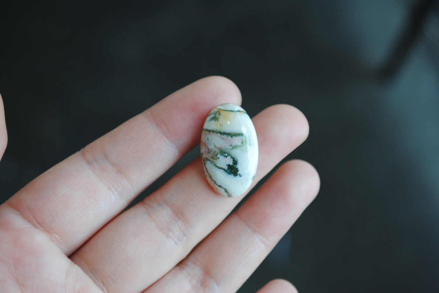 Oval Ocean Jasper cabochon