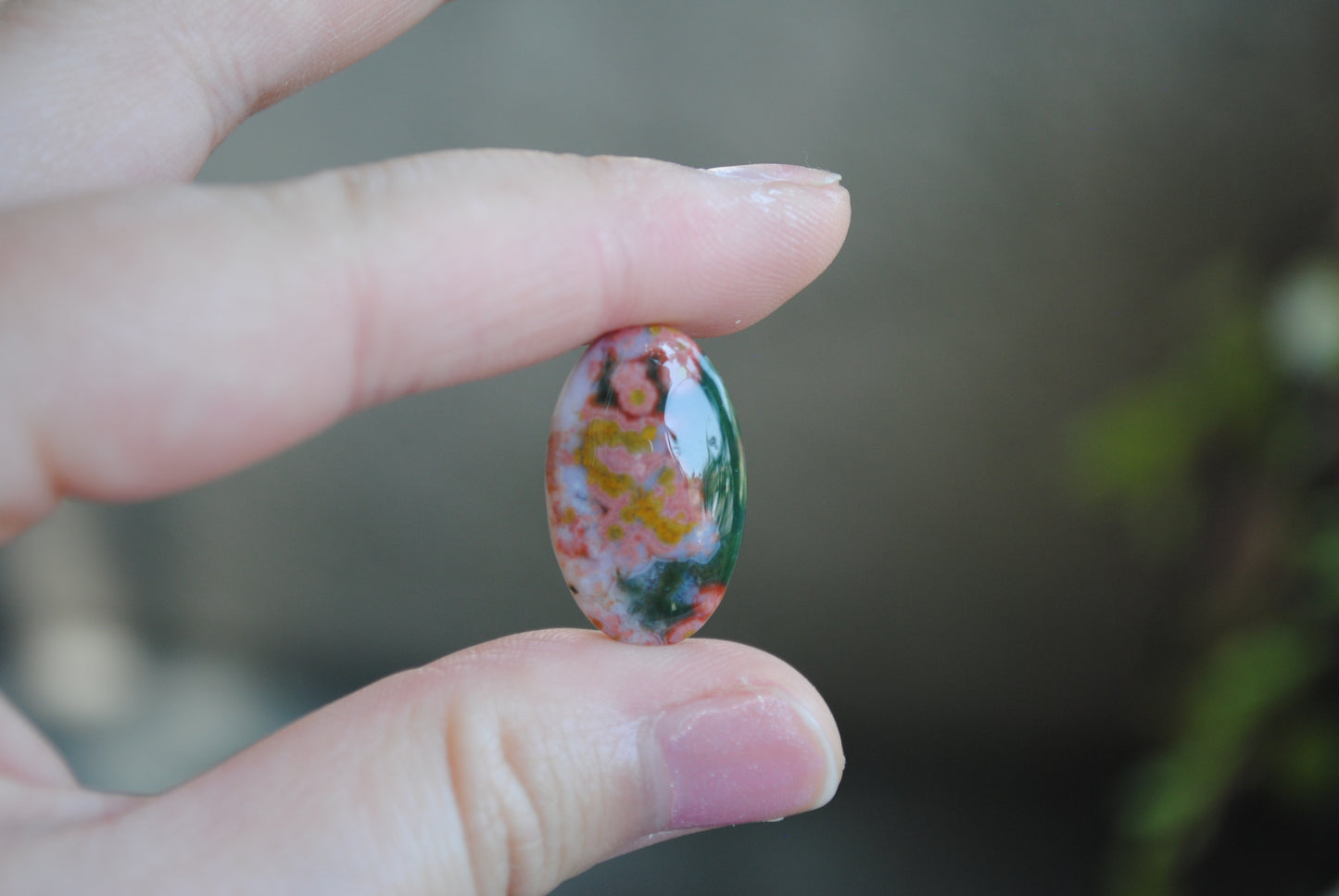 Oval Ocean Jasper cabochon