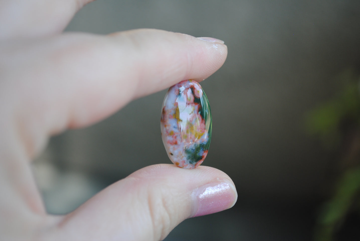 Oval Ocean Jasper cabochon