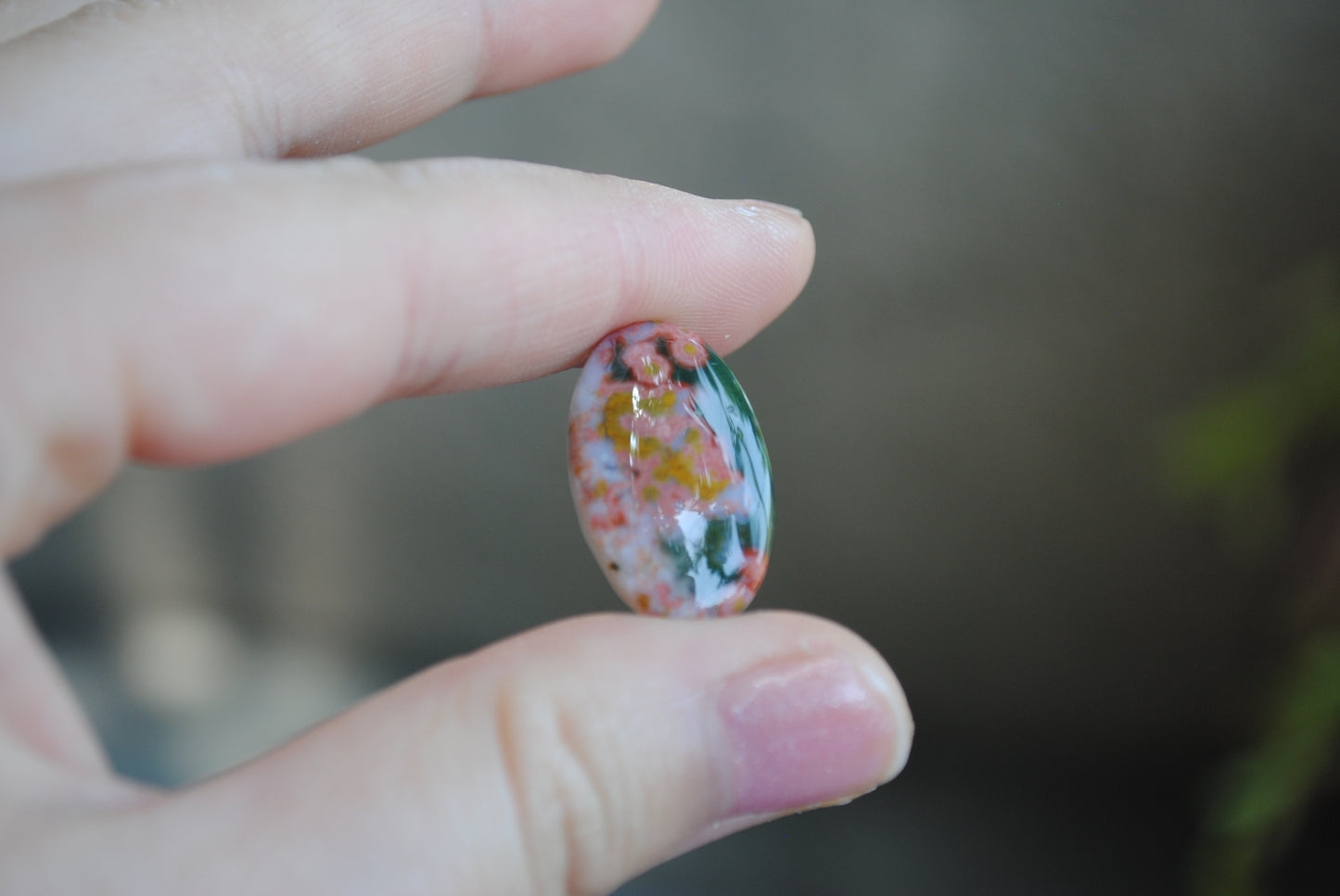 Oval Ocean Jasper cabochon