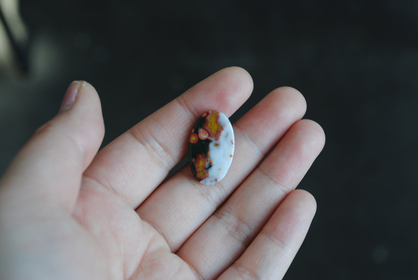 Oval Ocean Jasper cabochon