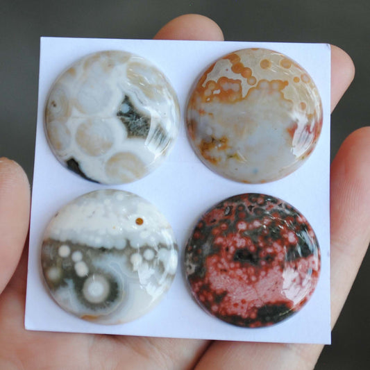 Round Ocean Jasper cabochons