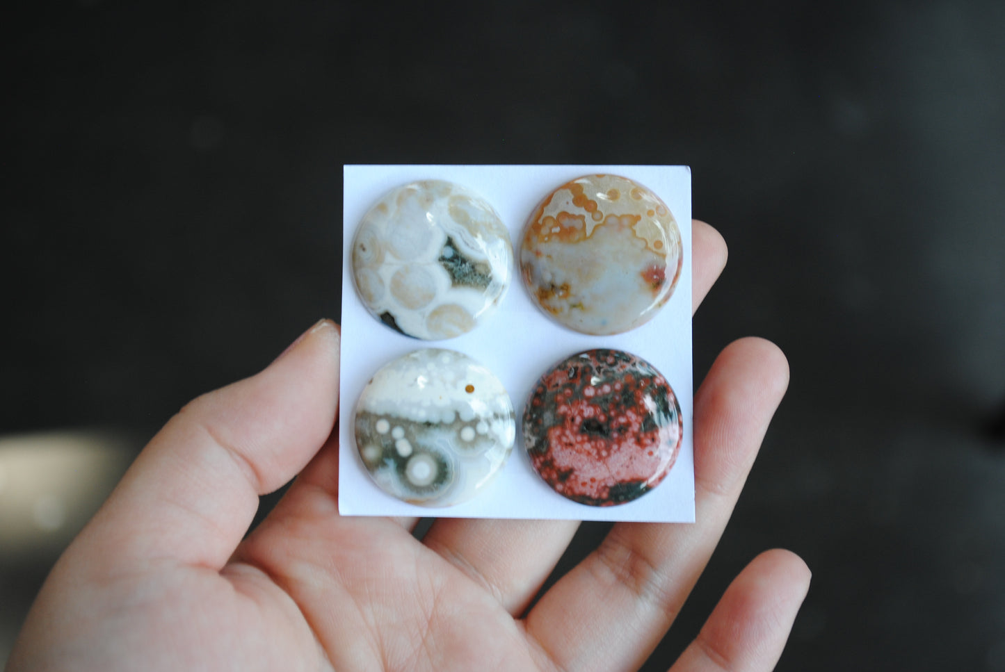 Round Ocean Jasper cabochons