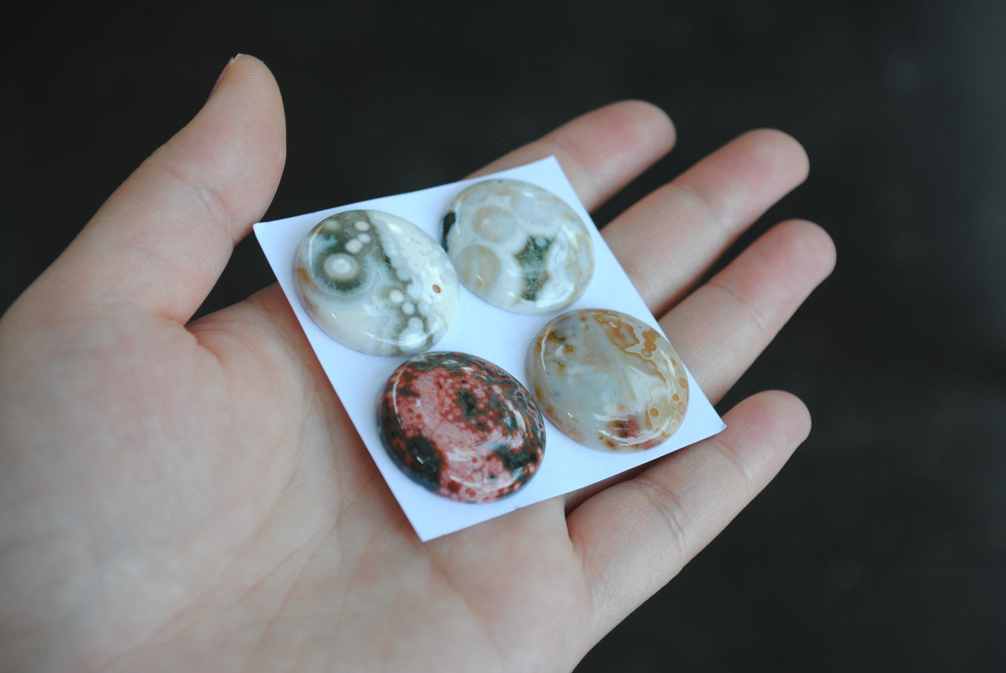 Round Ocean Jasper cabochons