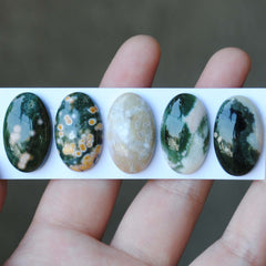 Oval Ocean Jasper cabochons