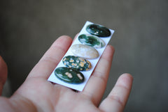 Oval Ocean Jasper cabochons