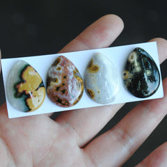 Drop Ocean Jasper cabochons