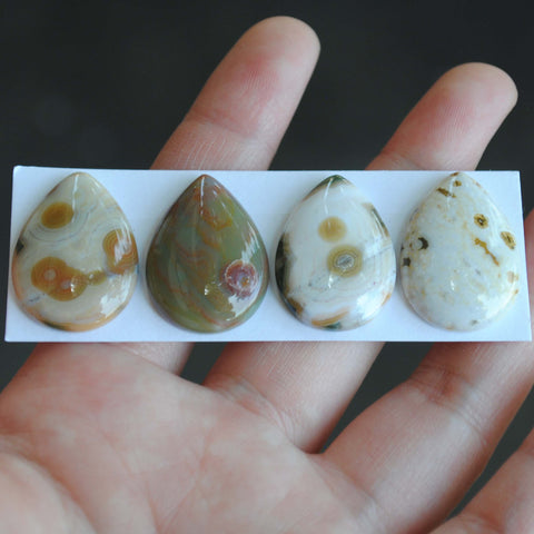 Drop Ocean Jasper cabochons