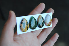 Drop Ocean Jasper cabochons