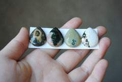 Drop Ocean Jasper cabochons