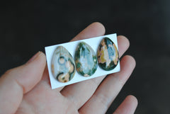 Drop Ocean Jasper cabochons