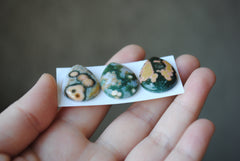 Drop Ocean Jasper cabochons