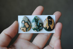 Drop Ocean Jasper cabochons