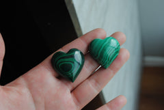 Malachite hearts