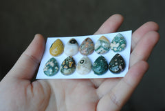 Drop Ocean Jasper cabochons